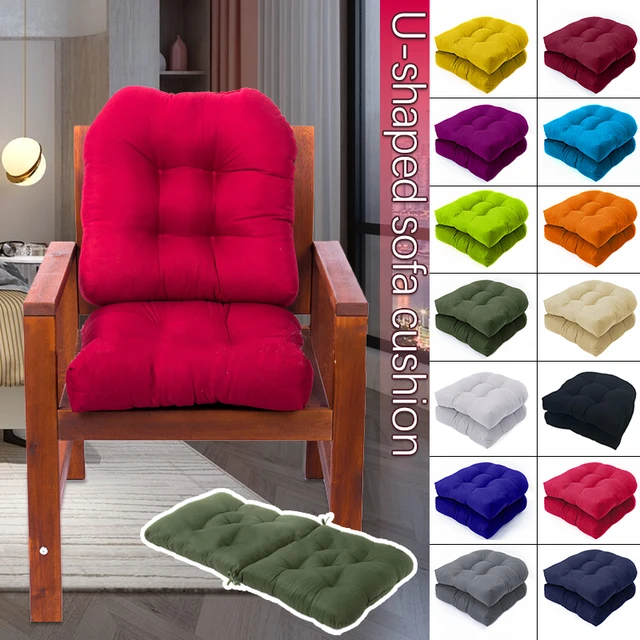 Minimalist Solid Color Chair Cushion For Living Room, Classroom, Office  Chairs With Backrest Pad