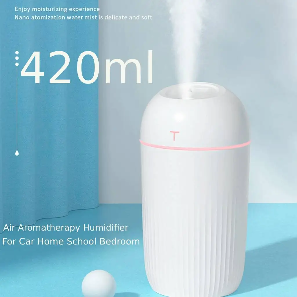 420ML Humidifier USB Mute Aromatherapy Humidifiers Diffusers For Home Ultrasonic Aroma Diffuser USB Essential Oil Atomizer Air