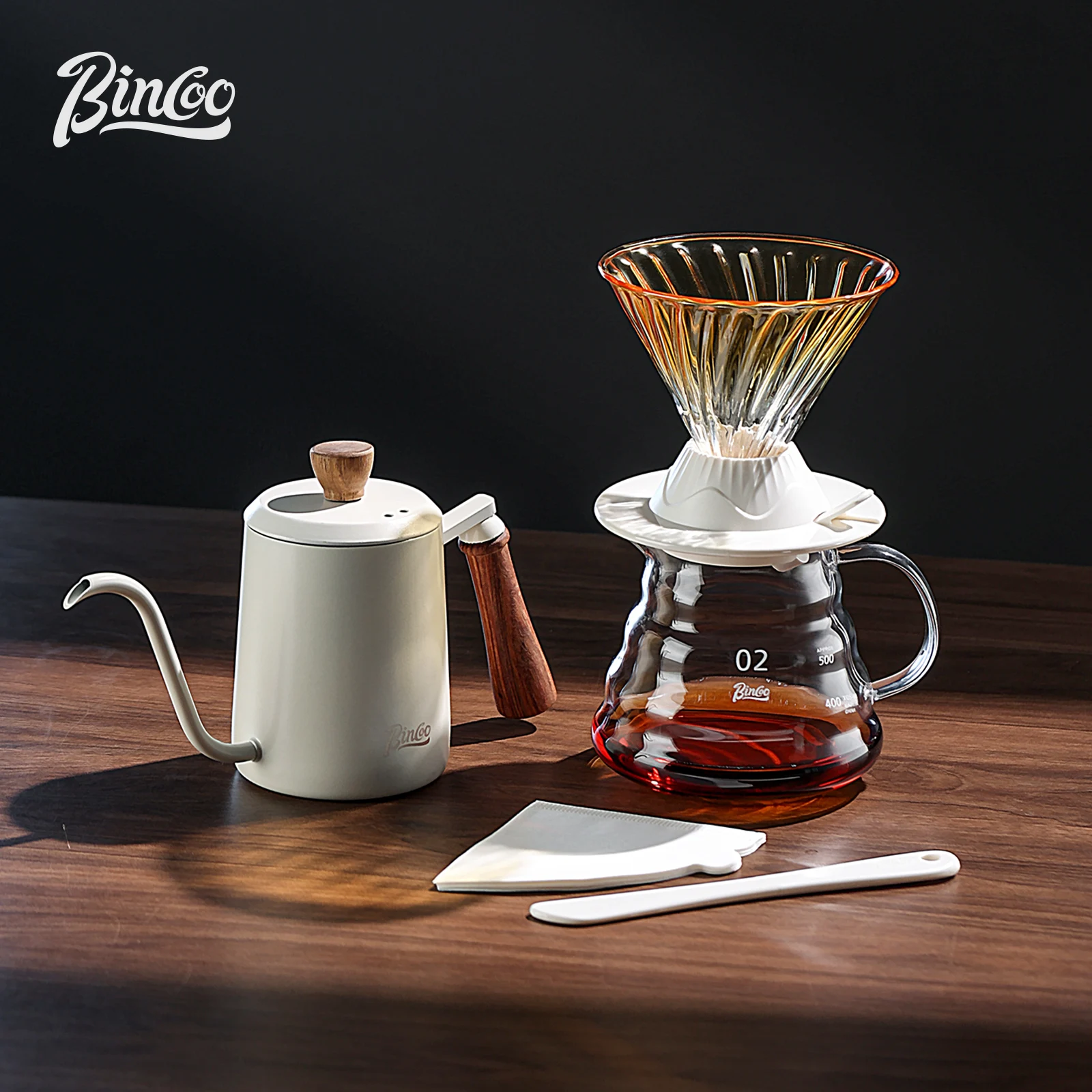 بينكو طقم قهوة زجاجي متكامل