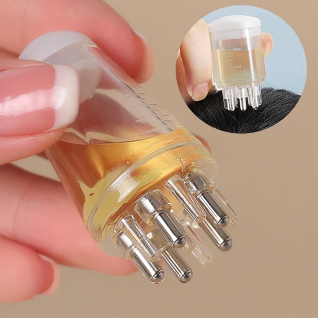 Mini Portable Scalp Applicator Liquid Comb Hair Roots Massage Medicine Comb Hair For Hair Growth Serum Oil Nourish