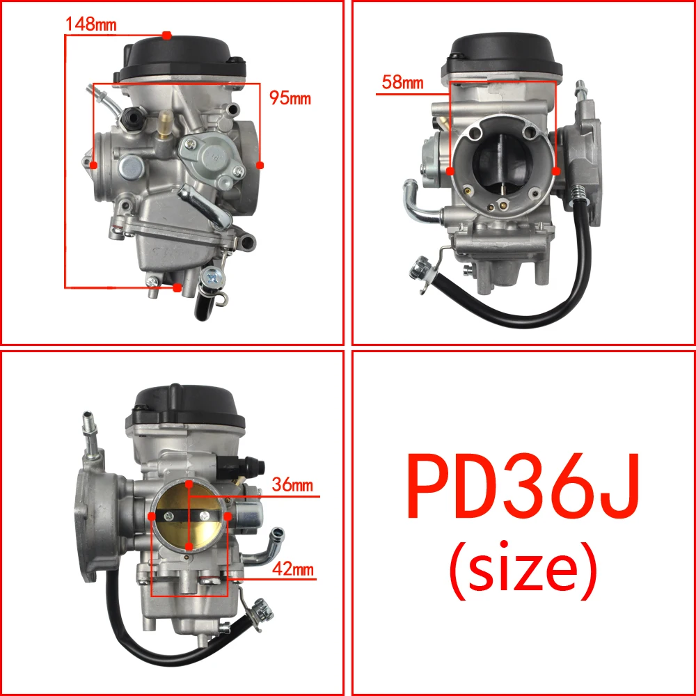 

PD36J 36mm Carburetor Carburador For QUAD ATV KFX 400 KFX400 2003-2006 UTV LTZ 400 LTZ400 Raptor 400 Kodiak 400 YFM400