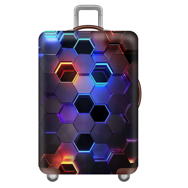 Designer Thicken Luggage Cover Elastic Fabric Luggage Protective Cover Travel Accessories Suitable 18-32 Inch Trolley Case Cover 2