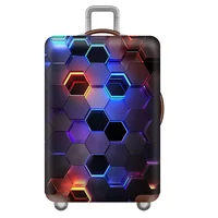 Designer Thicken Luggage Cover Elastic Fabric Luggage Protective Cover Travel Accessories Suitable 18-32 Inch Trolley Case Cover 2