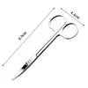 10cm Animal Veterinary Vet Medical Stainless Steel Scissors Scissors Tip Surgical Straight Curved Haircut B7N5 5