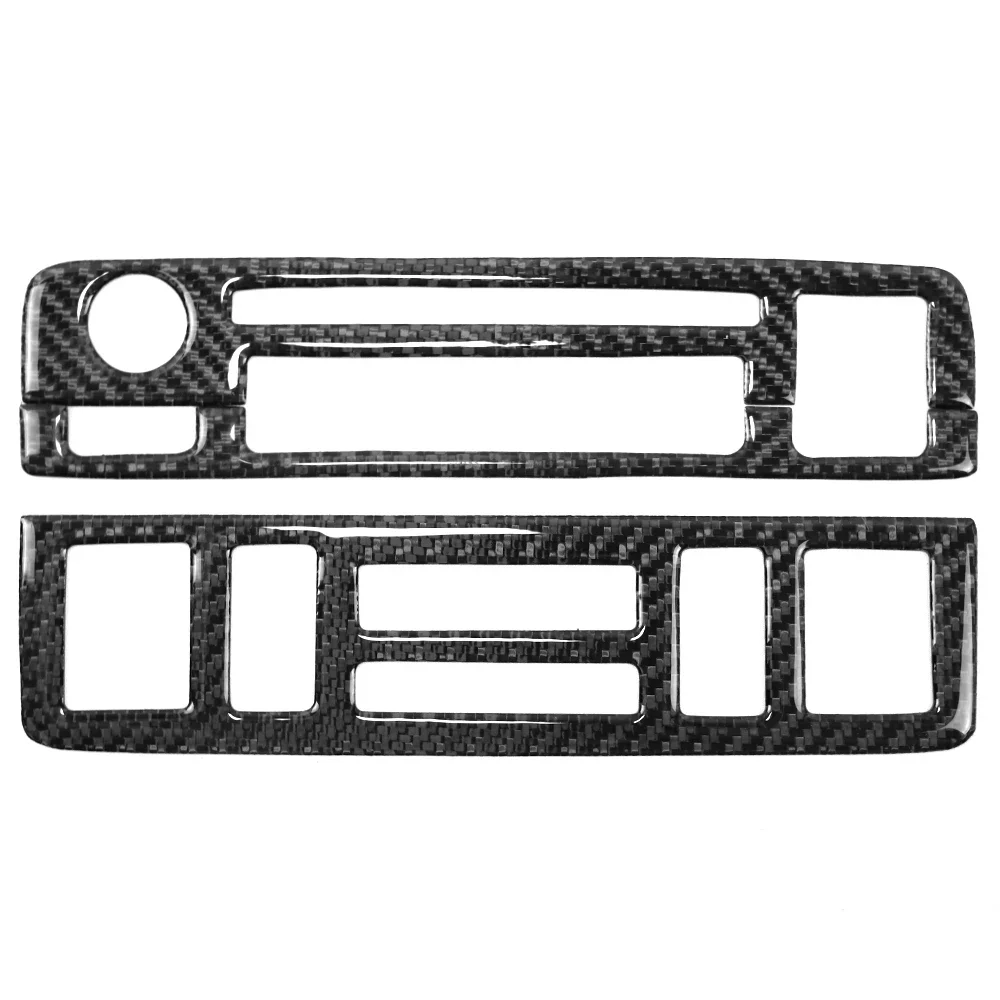 

Carbon Fiber Car Center Control Multimedia Panel Sticker Cover for bmw e46 3 Series 1997-04 Trim Decor Interior Cover accessorie