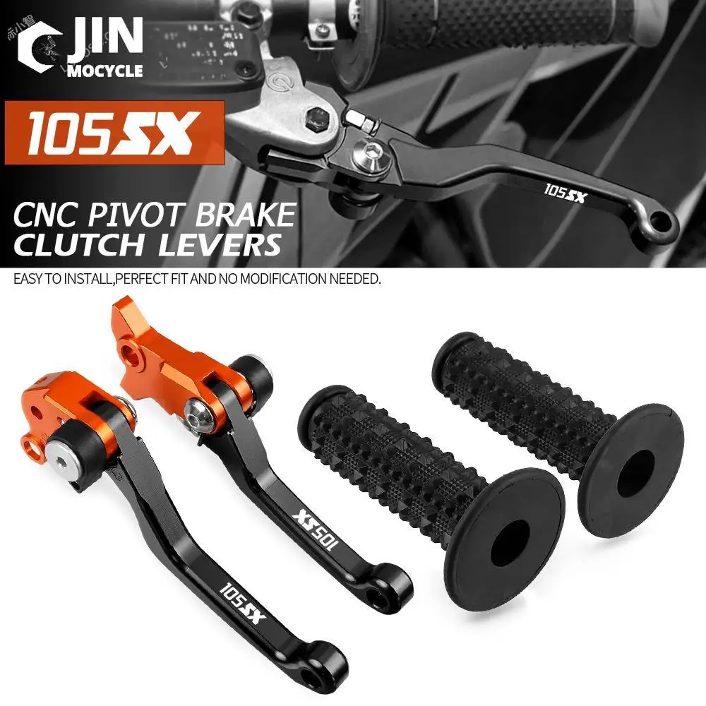 

Motocross Non-slip Hand Grips Handlebar & CNC Dirt Bike Brake Clutch Levers For 105SX 2007 2008 2009 2010 2011 2012 2013 105 SX