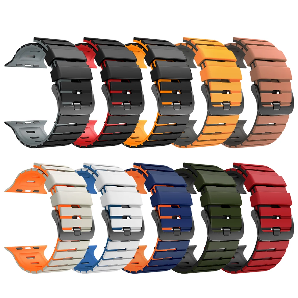 Breathable Silicone Sports Watchband Bracelet