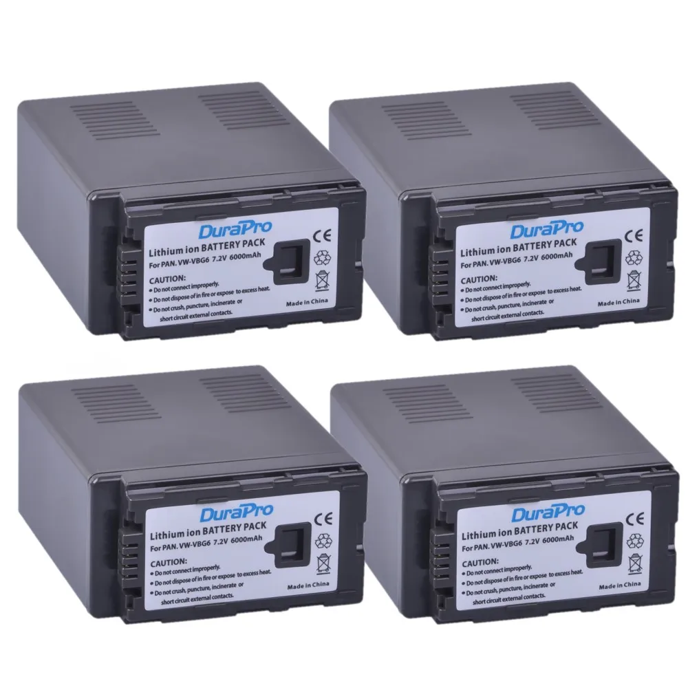 6000mAh VW-VBG6 Battery for Panasonic AG-HMC70 HPX250 AC130 AC160