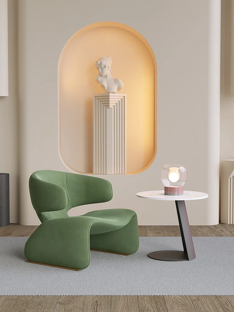 Armchair Living Room Furniture Leisure Chair Nordic Sofa Fabric - Main Image