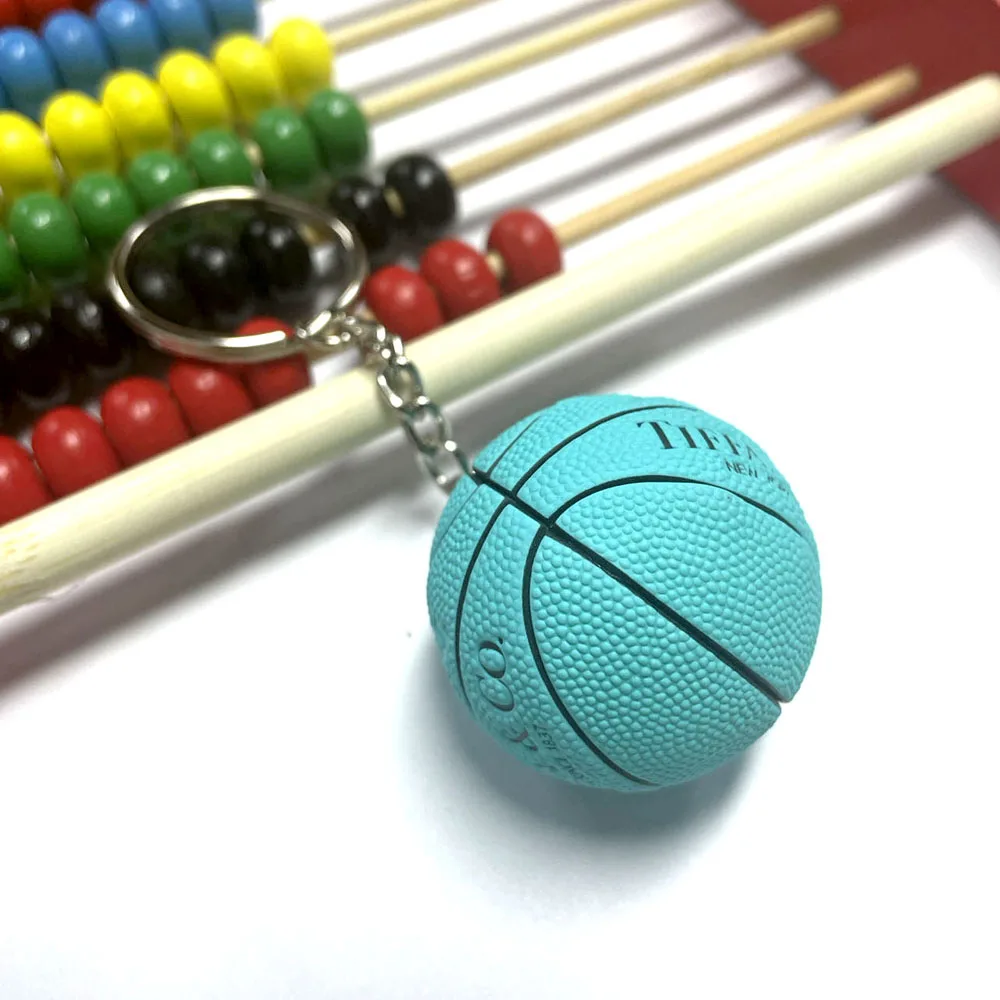 Basketball Model Keychain Pendant Decor Sports Souvenir wildlife model ornament