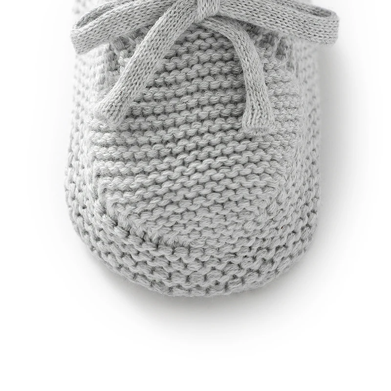 Baby Shoes 0-18m Solid Color Knitted Newborn Boys Girls Indoor Outdoor Prewalkers Comfortable Soft Soled Non-Slip