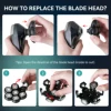 Kensen Razor Head Replacement Shaver Head Floating Washable Electric 7D Shavers Beard Practical Hair Trimmers Kit Cutter Blades 5