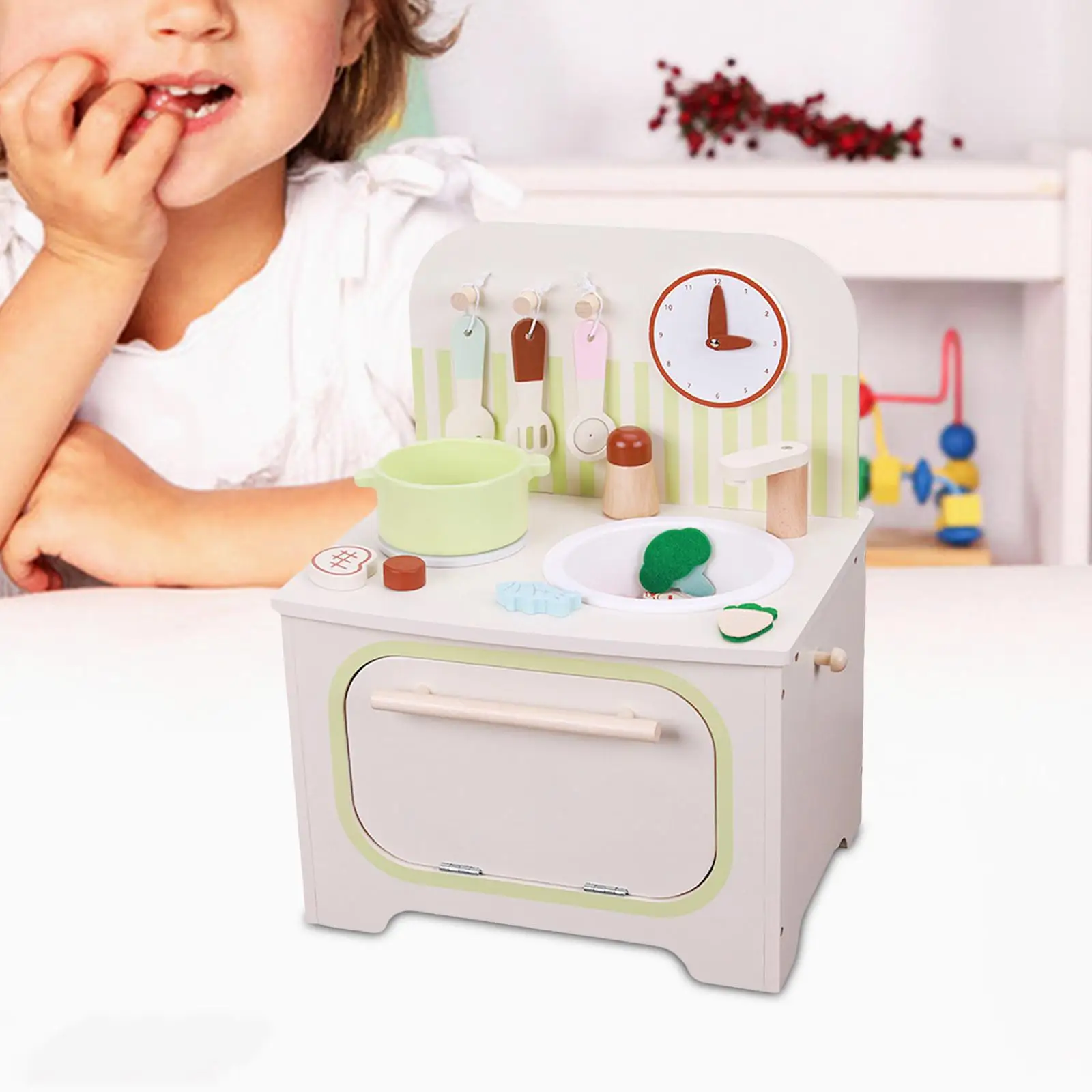 

Kitchen Playset Realistic Role Play Interactive Kitchen Toys Accessories for Children Birthday Gift Boys Girls Kids Age 3 4 5 6