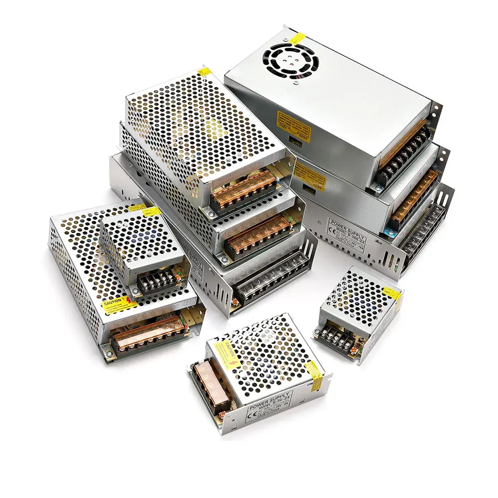 500W 스위칭 전원 공급 장치 12V 220V AC에서 DC 5V 전원 공급 장치 LED 스트립 조명용 24V 220V 2A 3A 5A 10A 20A 30A 50A 변압기