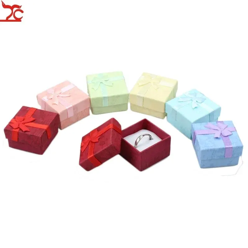 Jewelry Box 12pcs Ring Storage Box Earring Storage Gift Box Paper Jewelry Packaging Container Small Jewelry Display