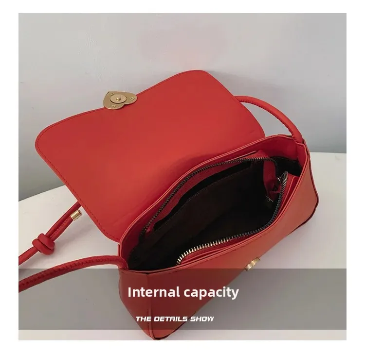 Square Shape Tote Purse with Flap Pocket