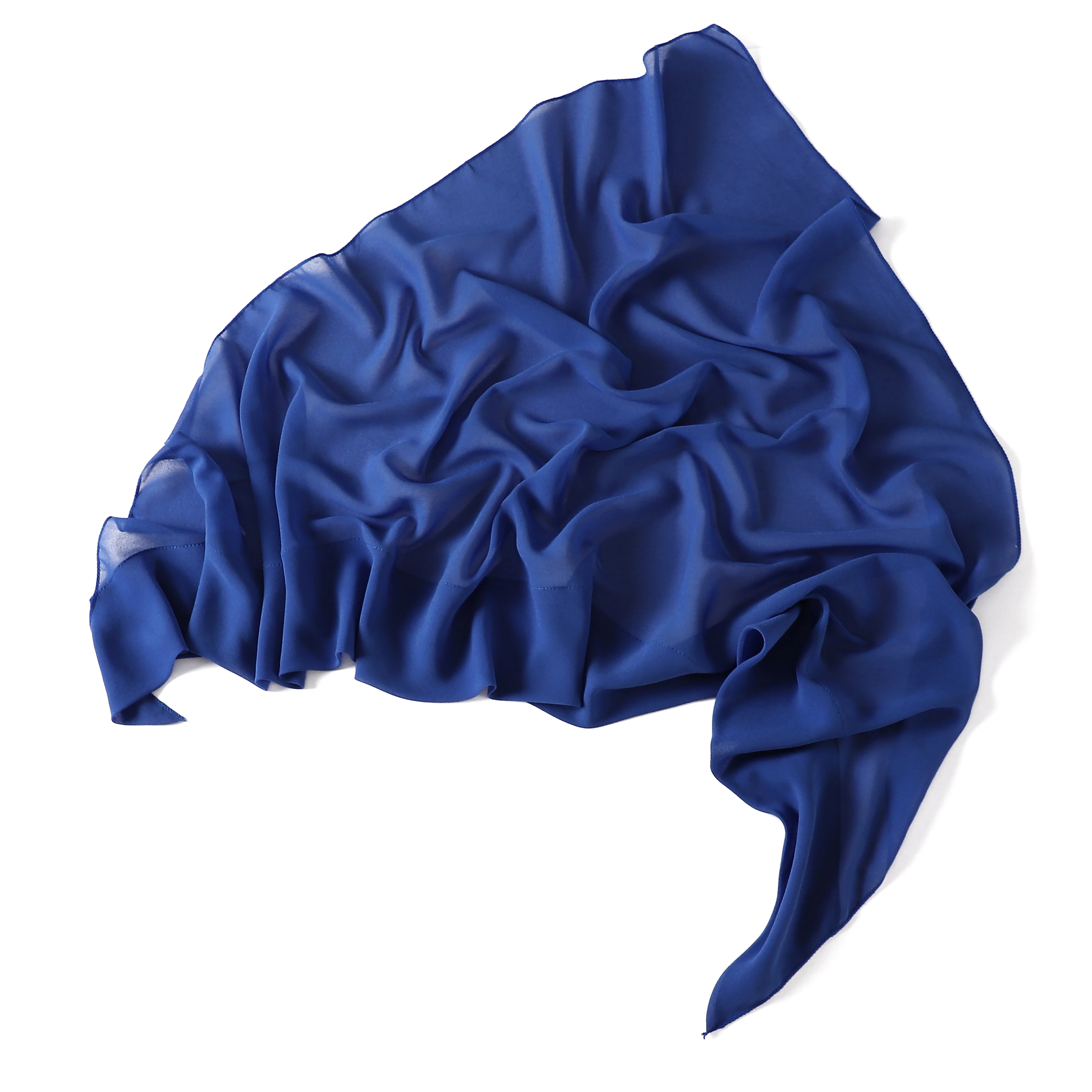 새로운 쉬폰 삼각형 스카프 히잡 여성 이슬람 숄 헤드 스카프 랩 솔리드 헤드 밴드 터번 Durag Femme Bandana 스카프 풀 라드