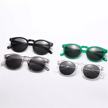 Black Sunglasses Round Frame Eyewear Sun Glasses Unisex 1