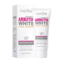 SADOER Niacinamide Arbutin Facial Cleanser Deeply Cleansing Oil Control Moisturizing Blackhead Removal Wash Foam Cleanser 1