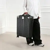 Ensemble de bagages 3 pièces noir/rose (comprenant une valise de 20 pouces, un sac de voyage et une trousse de toilette) adapté aux hommes et aux femmes pour les voyages d'affaires et les vacances 3