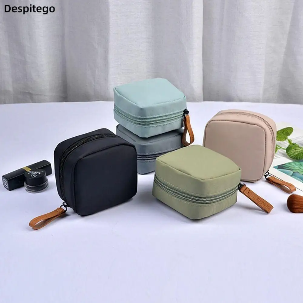 Portable Nylon Waterproof Cosmetic Bag Makeup Bag Female Travel Carry-on Lipstick Bag Multifunctional Small Storage Bag ptfe tube cutter mini portable pipe cutter blade for 3d printer parts tube nylon pvc pu cutting cutter pipe cutter blade