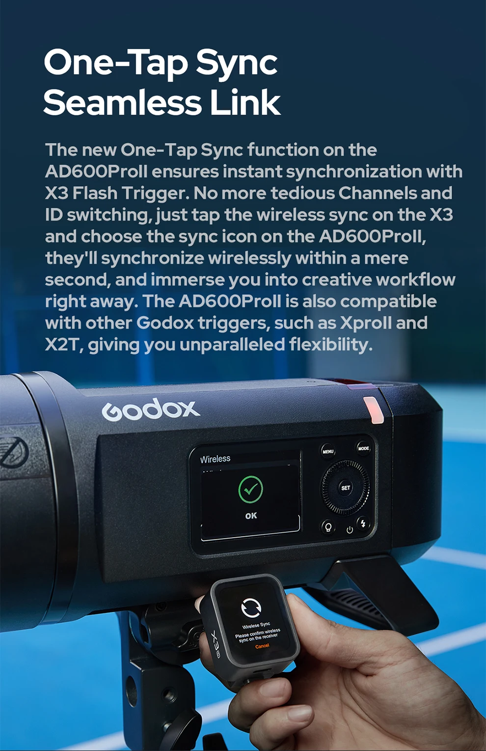 Godox AD200PRO II AD600PRO II All-in-One Outdoor Flash TTL Built-in Li-on Batter