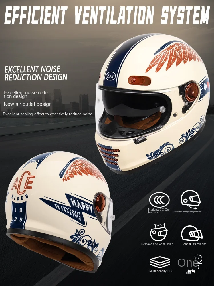 ZNP ��Ʈ�� ������� ��� Ǯ ���̽� ���� ���� �����ε� ��� DOT ���� Cascos para motos For Harley Casco moto