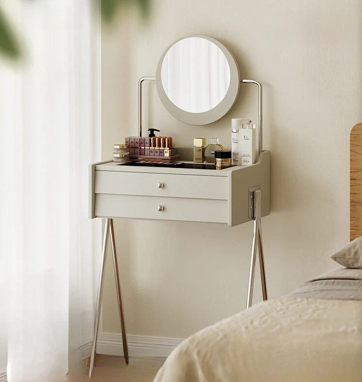

Nordic Modern Bedroom Dresser Small Apartment Light Luxury Dresser Small Mini Makeup Table