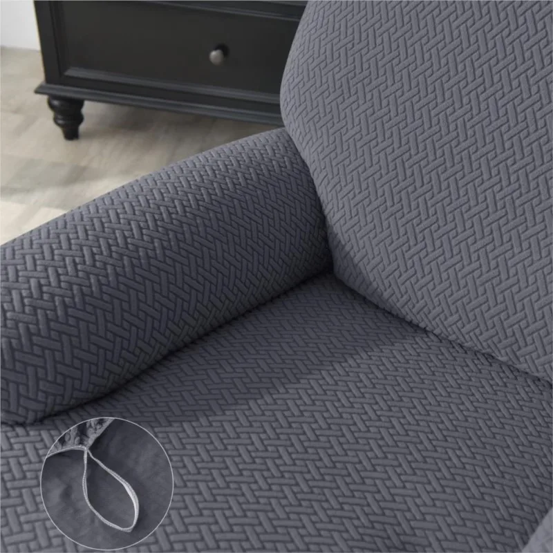 Jacquard Recliner Sofa Cover Relax Lazy Chair Covers Stretch Spandex Couch Slipcovers Non Slip Armchair Slipcover Room Decor 5