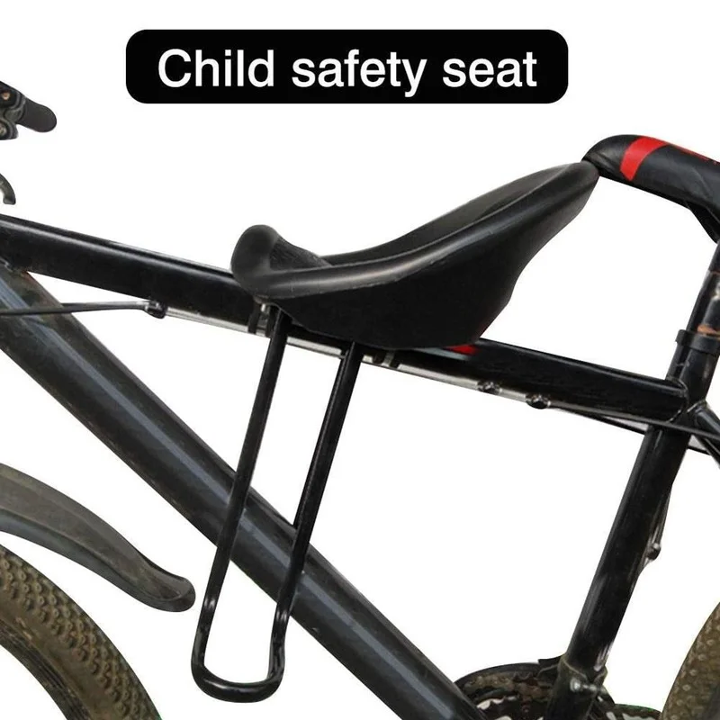 Bicycle Front Seat Child Bike Seat Front Mount Mountain Bike with Footrests Size 3-6CM