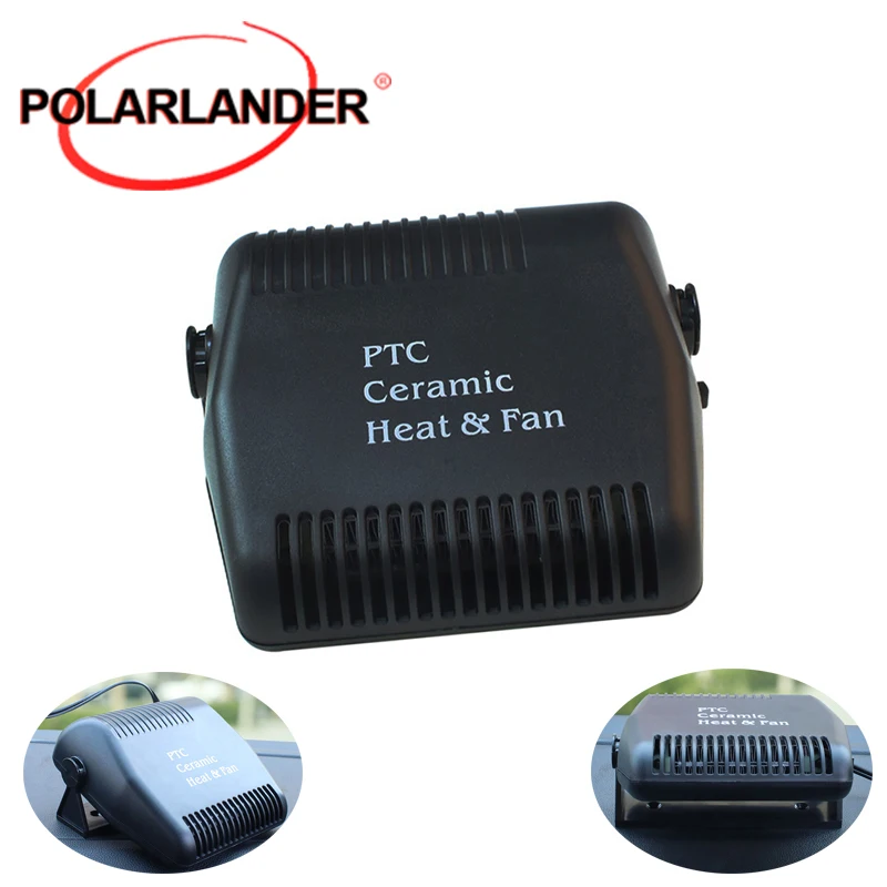 

12V 150W Home Office Adjustable Windshield Black Air Cooler Portable Car Heater Auto Heating Fan Defrosting Defogger
