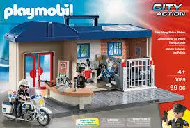 Playmobil 5689 Politie Station Maletin Speelgoed Winkel Artikelen Gemaakt & Bank speelgoed| AliExpress