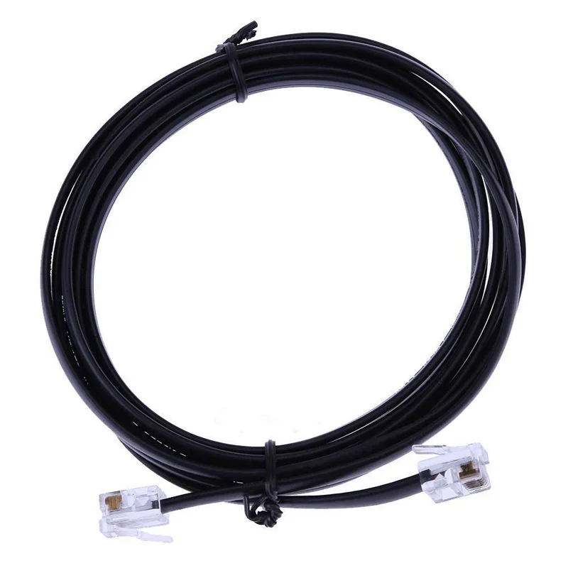 New 6pin 6 Pin RJ Adapter Extension Cable for Yaesu Car Radio FT-2800 FT-7800 FT-7900R FT-8800 FT-8900 13cm or 5m long