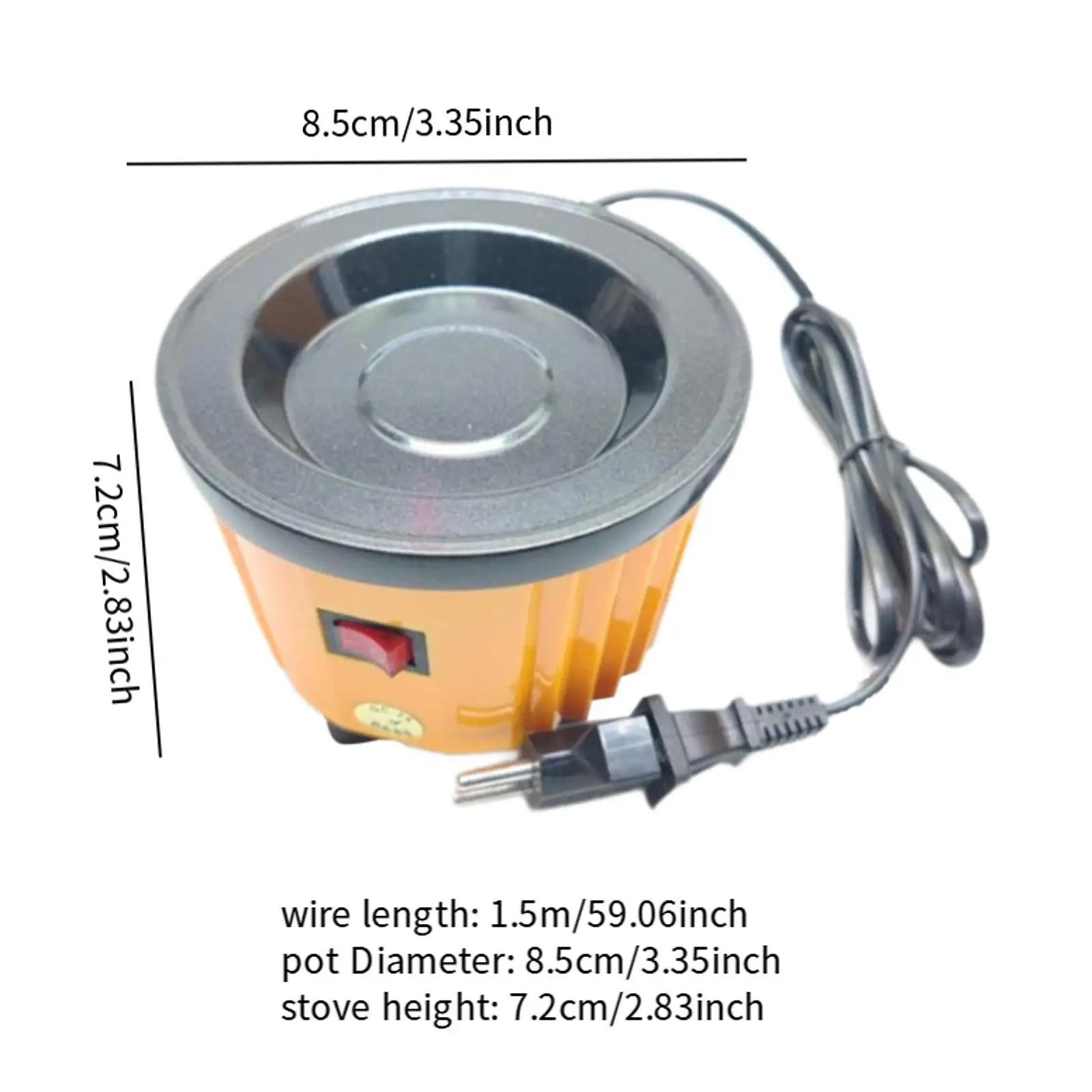 초보자를 위한 뜨거운 접착제 냄비 100W 전기 녹는 냄비 DIY 프로젝트 조리대