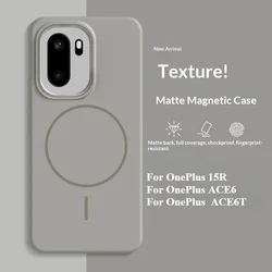 Enhanced Soft - Touch Magnetic Ring Shockproof Bumper Case, Black for OnePlus  ACE6T (GRAY)