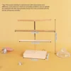 Support organisateur de bijoux à 52 trous, Base en bois, avec support pour boucles d'oreilles en métal, idéal pour la décoration de la maison et les accessoires de mariage