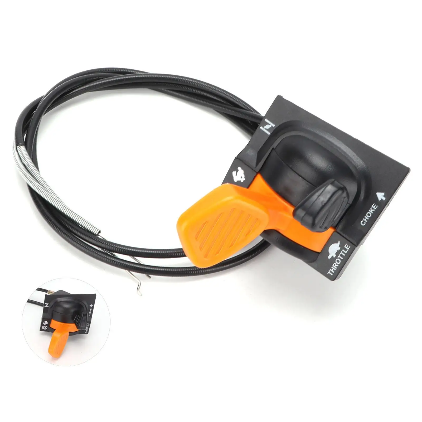 Car Choke Throttle Assembly Throttle Choke Lever with Cable AM140333 Replacement for John Deere for X3 05R X3 10 X5 30 00