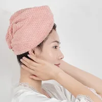 ma'am Magic Microfiber Hair Fast Drying Dryer Towel Bath Wrap Hat Quick Cap Turban Dry 1