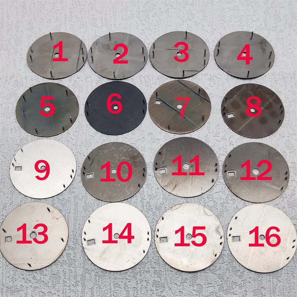 삼각대 HILEGU HL00300625 28.5mm 빈티지 다이얼 그린 루미너스 NH34 또는 NH35 또는 8215 시계 부품 삼각대 액세서리