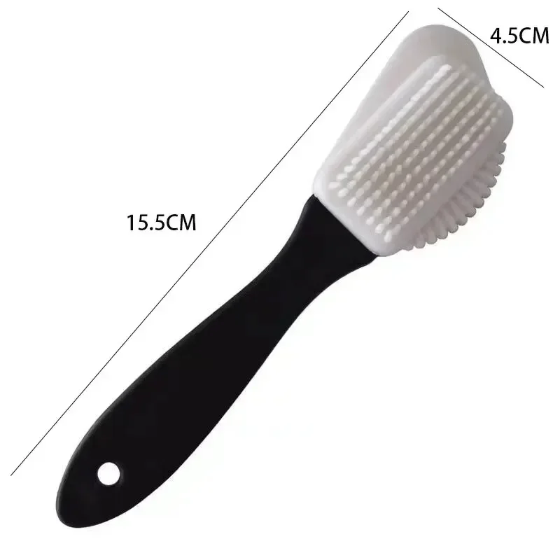 3 Side Cleaning Shoe Brush for Suede Nubuck Shoes Stain Dust Shoes Brush Steel Plastic Rubber Boot Household Cleaner Tools 6