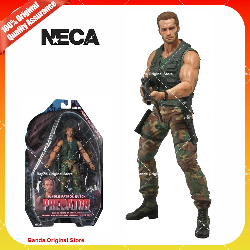 100% Original NECA Predator Series 8 Jungle Patrol Dutch 25th