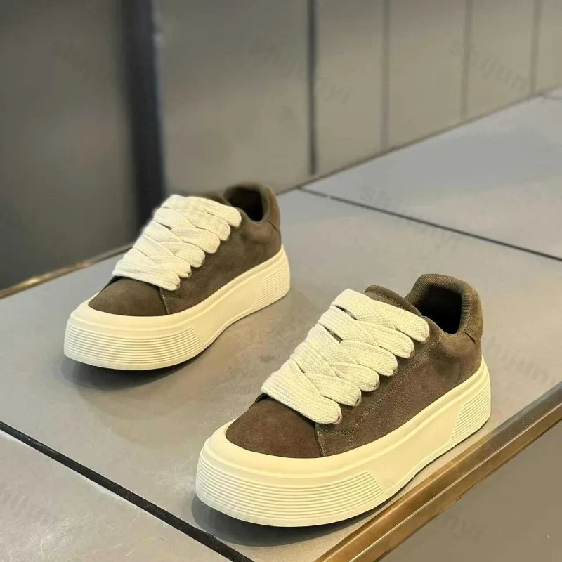 Men Vulcanized Shoes 2025 Autumn Outdoor Fashion Running Shoe Casual Sneaker Thick Sole Anti Slip Sport Shoes Zapatos Hombres - 4
