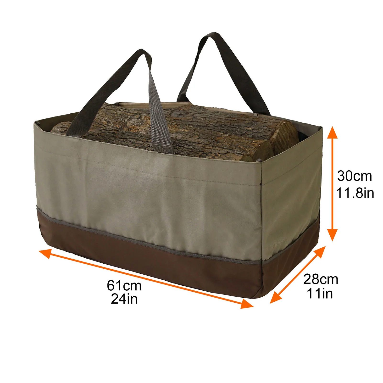 Firewood Log Carrier Large Firewood Storage Bags Wax Carrier Tote Durable Fire Wood Holder Organizer Bag Fireplace Accessories 2