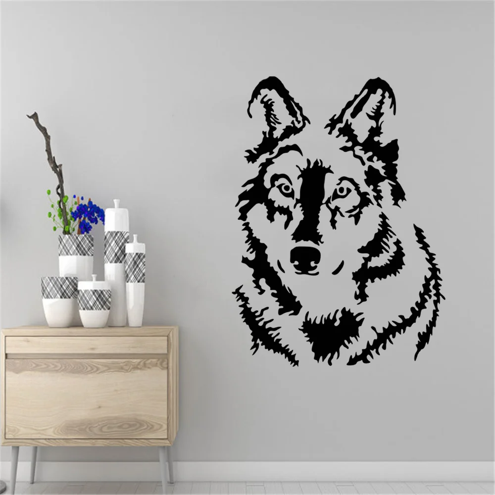 

Wolf Wall Decals For Living Room Decoration Animal Vinyl Wall Stickers Mural Bedroom Decor Art Poster