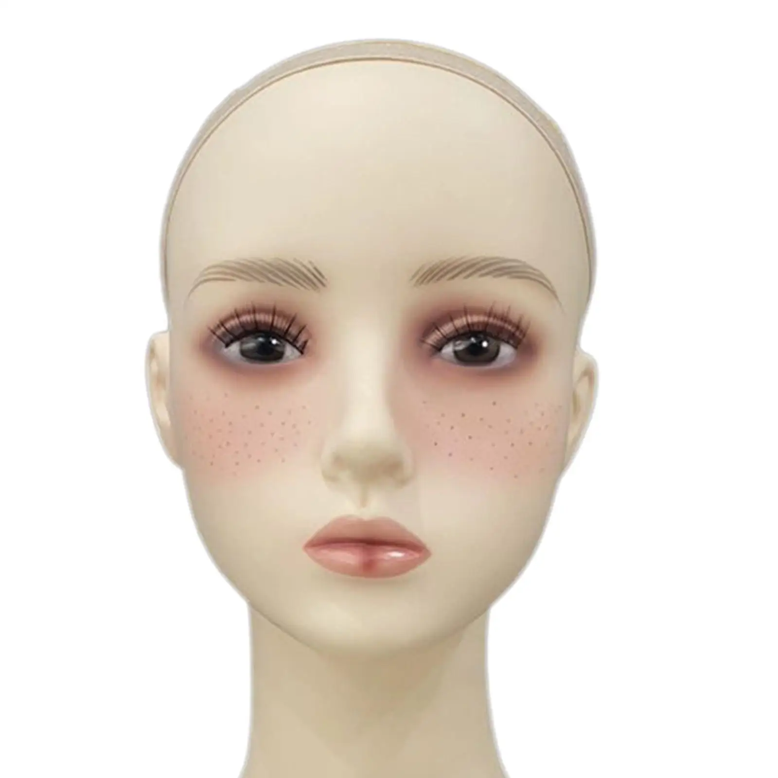 Female Bald Mannequin Head Multipurpose Sturdy Mannequin Head Wig Head for Making Display Hair Styling Wig Making Cap Hats