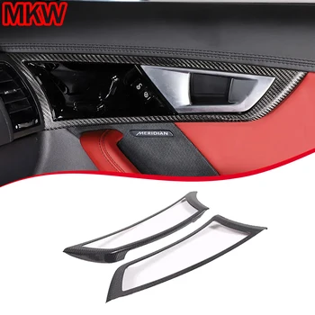 For Jaguar F-TYPE 2013-2025 Real Carbon Fiber Car Door Handle Frame Seat Adjustment Panel Sticker Car Interior Accessories 1