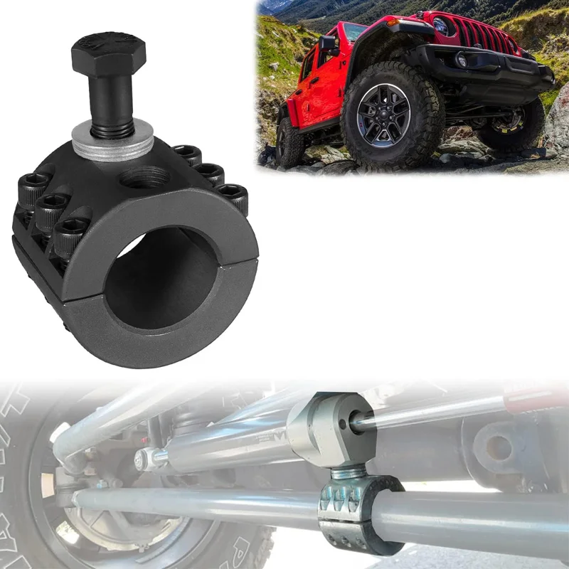 Steering Stabilizer Tie Rod Clamp (1-3/8" OD tube) Fits for Jeep Wrangler JK TJ XJ ZJ MJ 2007-