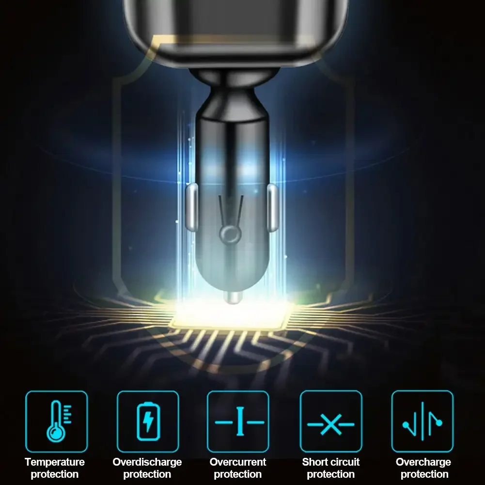QC3.0 Fast Charging USB Port For Smartphone Dashcam Fan 90W USB Car Charger with Cigarette Lighter Expansion Port Type-C PD30W