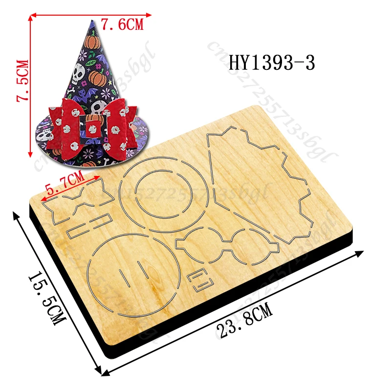 Description Picture 4 of itemHalloween Bow Cutting dies - New Die Cutting And Wooden Mold,HY1393 Suitable For Common Die Cutting Machines On The Market.