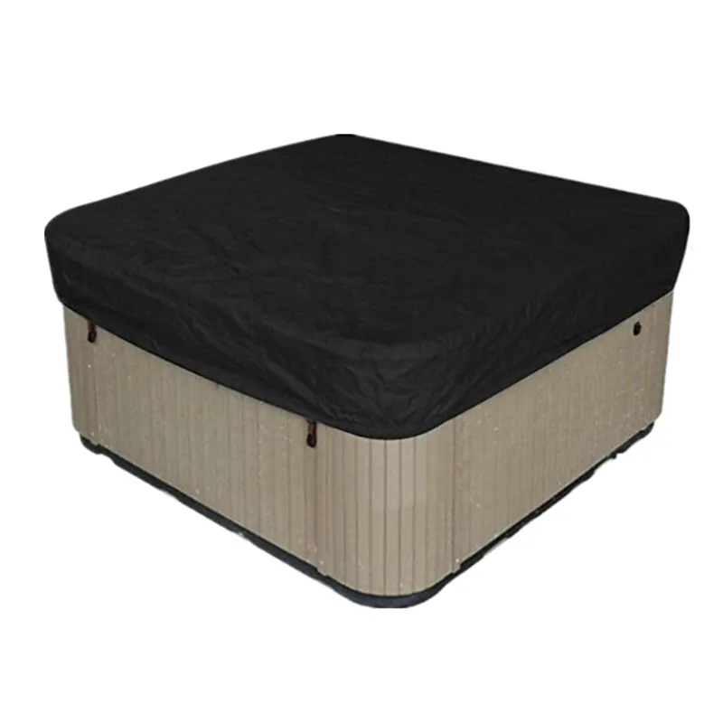 Square Tub Cover Oxford Fabric Spa Cap Cover Outdoor Garden Patio Spa Bathtub Dust Protector Waterproof Dustproof